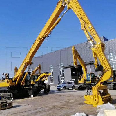 2 / 3 Sections 18-28m Excavator Long Boom For Pile Hammer